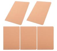 STOBAZA 10pcs Blank Notepad Lined Notebooks for Note Taking A5 Khaki