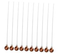STOBAZA 10pcs Chemical Combustion Spoons Copper Head High Temperature Resistant Laboratory Supplies for Safe Burning Tests in Scientific Research and Medical Use