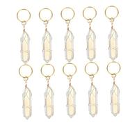 STOBAZA 10pcs Dreadlock Hair Charms Crystal Braiding Jewelry African Inspired Wire Loop Hair Accessories for Braids for Stylish Looks