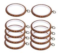 STOBAZA 10PCS Embroidery Hoops Round DIY Handicraft Frames for Cross Stitch Display Decorative Needlework Sturdy PP Plastic and Metal Rings for Embroidery Masterpieces