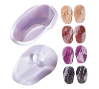 STOBAZA 10pcs Hair Dye Ear Covers Silicone Reusable for Shower and Bathing Ear Protection Cap Hair Dyeing Accessories for Salon and Home