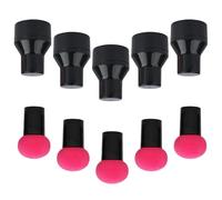 STOBAZA 10pcs Mushroom Head Makeup Sponge Puff for Dry and Wet Foundation Application, Hydrophilic Polyurethane Material, Reusable Design Fits Facial Curves Perfectly for Daily Makeup Use