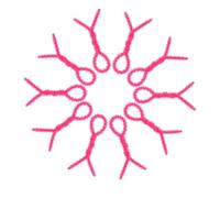 STOBAZA 10Pcs Spiral Curl Rods Perm Rollers Flexible Hair Curlers for Women and Teens Small Rose Red Perming Tools for Short and Long Hair Styling