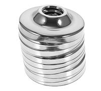 STOBAZA 10pcs Stainless Steel Pipeline Flange Cover for Bathroom Faucet and Shower Valve and Corrosion-resistant Decorative Caps Easy Installation for Water Mixing Valves
