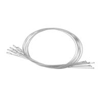 STOBAZA 10Pcs Stainless Steel Wire Keychains with Threaded Screw Locks Flexible Cable Rings for Luggage Tags Key Holders Id Tag Keepers Handy Lightweight Accessories for Travel and Crafts