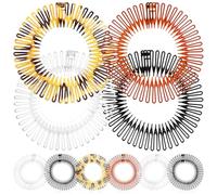 STOBAZA 10Pcs Stretch Hair Combs Flexible Circle Comb Full Circular Shape Keeps Hair in Place Comfortable to Wear for Women Everyday Use Random Color