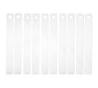 STOBAZA 10pcs Transparent Acrylic Pottery Rolling Stick Guides Thickness Control Clay Rulers for Polymer Clay DIY Crafting and Pottery Tools