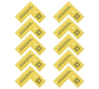 STOBAZA 10pcs Yellow Evidence Identification Markers with Scale Ruler, Weather-Resistant Sturdy Plastic Cards for Forensic Investigation and Traffic Accidents, Visibility Evidence Number