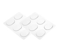 STOBAZA 12 Pcs Transparent Adhesive Silicone Drum Pads Soft Self-adhesive Mute Mats for Drum Kit Silencing Reusable Sound Dampeners for Snare Cymbals Cowbells with Strong Viscosity and