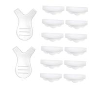 STOBAZA 12pcs Eyelash Perming Curler Kit with Silicone Eyelash Pads and Y-Shaped Combs for Lash Lift Extension Use Makeup Tool for Natural-Looking Eye Enhancement at Home Salon