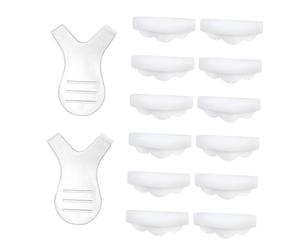 STOBAZA 12pcs Eyelash Perming Curler Kit with Silicone Eyelash Pads and Y-Shaped Combs for Lash Lift Extension Use Makeup Tool for Natural-Looking Eye Enhancement at Home Salon