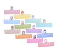 STOBAZA 12pcs Reading Focus Tool Dyslexia Bookmark Set Spacer Reading Guide Strips for Student Handwriting Support and Guided Aid