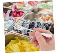 STOBAZA 12pcs Stainless Steel Mini Fruit Forks Appetizer Forks for Dessert Salad Cake Serving Sleek Modern Design for Restaurant Home Party Use
