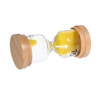 STOBAZA 15-Minute Wooden Sand Timer with Yellow Sand, Tabletop Hourglass for Sauna, Kitchen Cooking, and Home Time Management