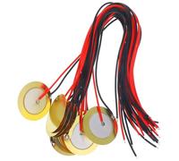 STOBAZA 15pcs Piezo Disc Buzzer with Patch-style Piezoelectric Pickup for Acoustic Guitar Drum Contact Microphone Transducer Accessories