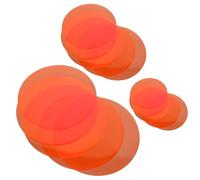 STOBAZA 15pcs Warm Light Film Gels for LED Spotlights - Self-adhesive Color Correction Sheets Set with 50mm, 10cm, 15cm Sizes - Lighting Gel Filters for Photography, Downlights, and Home