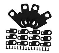 STOBAZA 16 Sets Electric Guitar Pedal Mounting Kit with Quick Installation Metal Brackets for Effects Pedals, Compact Design, Black Color for Stage Presence and Practice
