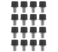 STOBAZA 16 Sets Speaker Grille Hardware Kit Metal and Rubber Components for Secure Connection and Minimising Sound Interference, for Audio System Updating and Home Entertainment Setups