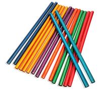STOBAZA 16pcs Colored Wooden Rhythm Sticks for Educational Percussion Musical with Bright Fade-resistant Colors Hand for Rhythm Training and Musical Cognition Development