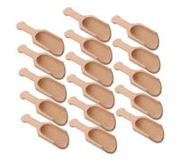 STOBAZA 16pcs Small Wooden Measuring Spoons Beechwood Mini Dip Spoons for Precise Tea Leaves Medicinal Measurement and Decorative Kitchen Use