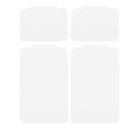 STOBAZA 16pcs White Plastic Hanging Labels with Clip, Reusable Dry Erase Basket Tags for Storage Bins and Shelves, Removable Chalkboard Shelf Label Clips for Office and Home Organization