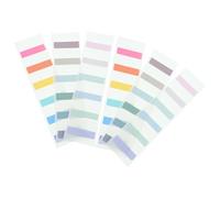 STOBAZA 180Pcs Colored Sticky Tabs Large Self-Adhesive Book Tags with Bright Pastel Markers for Reading Filing Notebook Dividers School Office Use Easy to Carry and Reposition