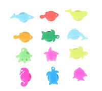 STOBAZA 1set Animals Wine Glass Markers Silicone Glass Identifiers Reusable Suction Cup for Parties Weddings Bars Cocktail Events 36pcs