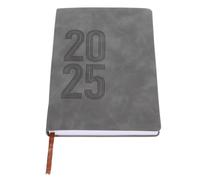 STOBAZA 2025 Daily Planner Notebook A5 Grey 365-day Academic Organizer Portable Monthly Planner Notepad for Business and Household Scheduling