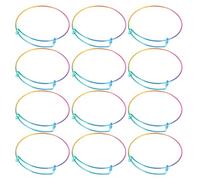 STOBAZA 20pcs Adjustable Alloy Wire Bangles DIY Jewelry Making Tools Gradient Expandable Bracelets for Bracelet Making Kits and Craft Accessories