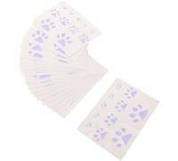 STOBAZA 20pcs Blue Cat Paw Print Temporary Tattoos with Thermochromic Technology, Heat Sensitive Colour Changing Body Stickers for Wrist and Hand, Party Favors for Cosplay and Events