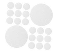 STOBAZA 20pcs Compressed Facial Sponges Natural White Cellulose Face Cleansing Pads Rapid Water Absorption Exfoliating Makeup Removal Soft Facial Sponges for Travel and Daily Skincare