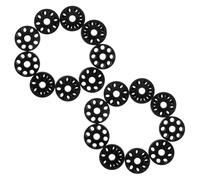 STOBAZA 20pcs Industrial Sewing Machine Metal Bobbin Holders 25mm Iron Shuttle Core Thread Spools Compatible for Home and Professional Sewing Supplies