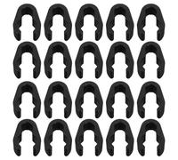 STOBAZA 20pcs Mic Cable Clip Flexible Plastic Microphone Stand Accessories Boom Arm Cable Clamp Organizer for Ktv Studio Stage Use