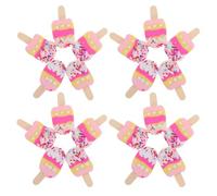 STOBAZA 20pcs Miniature Ice Cream Charms for DIY Jewelry Making Polymer Clay Dessert Cabochons Earring and Hair Accessory Supplies Fun Phone Case Embellishments