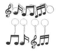 STOBAZA 20pcs Music Keychains PVC Musical Note Pendants Creative Key Holders for Music Party Favors for Bags and DIY Decorations