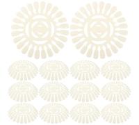 STOBAZA 20pcs Nail Color Display Wheel Plastic Palette for Gel Polish Samples Reusable Nail Design Plate for Salon Art Practice and Portable Manicure Organizer