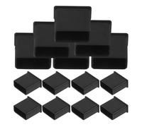 STOBAZA 20pcs USB Drive Port Cap Dust Plug Multi-functional Design Easy to Use Soft Silicone Material Black Adorable Shapes Simple Style for Devices and Occasions