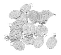STOBAZA 24pcs Metal Bible Charms DIY Pendant with Hanging for Jewelry Making Religious Accessories for Keychains Necklaces Bracelets Crafting