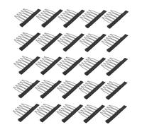 STOBAZA 25pcs DIY Wig Clips Teeth Steel Claw Spring Combs for Wig Caps Easy Sew Hairpiece Accessories for Secure Fit