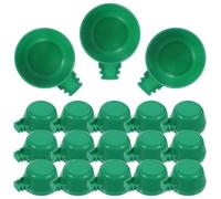 STOBAZA 25pcs Pet Bird Feeder Bowl Parrot Food Container Convenient Bird Feeder Easy to Clean Easy to Install Plastic Can Be Installed on Pet Wire Cage Suitable for Parrot Pigeon Friends