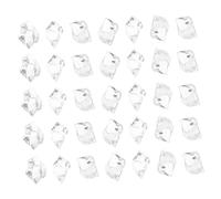 STOBAZA 260pcs Clear Acrylic Fake Ice Cubes Vase Fillers Realistic Crystal Gems Crushed Ice Crystals for Wedding Table Centerpieces Photography Decor