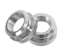 STOBAZA 2Pcs Acoustic Guitar Strap Endpin Button Caps Silver 3/8-32 Thread Guitar Input Socket Covers Metal Tail Nail for Strap Lock Accessories