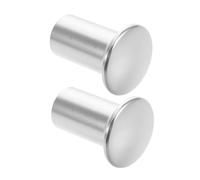 STOBAZA 2pcs Aluminum Alloy Car Hand Brake Covers Silver Drift Button Brake Lever Knob for Lightweight Turn Lever Knob for Enhanced Control and Precision Driving