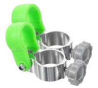 STOBAZA 2pcs Aluminum Alloy Fishing Chair Umbrella Holder Folding Clip Mount Bracket for Outdoor Camping Patio Beach Rod Support Compatible with Folding Chairs