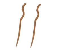 STOBAZA 2pcs Antiquing Wooden Hair Stick Elegant Female Hairpins Traditional Hanfu Hair Ornaments Vintage Style Decorative Chopsticks