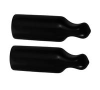 STOBAZA 2pcs Beer Tap Cover Protective Caps for Beer Faucet in Black Plastic to Keep Bar Tidy and Protected