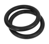 STOBAZA 2PCS Black Abs Fitness Rings Plastic Gymnastic Rings for Strength Training Full Body Workouts Height Exercise Equipment for Muscle Building Cross-training