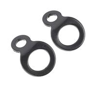 STOBAZA 2Pcs Black D Shaped Truck Trailer Tie Down Rings Heavy Duty Pull Rings for Truck Motorcycle Ergonomic Design Easy Installation Secure Cargo Hauling Anchor