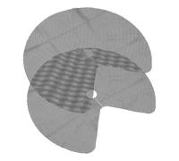 STOBAZA 2pcs Black Lazy Susan Shelf Liners Non-slip Kitchen Cabinet Drawer and Fridge Shelf Mats 78.7cm round Non Adhesive and Drawer Liners for Pantry and Cupboard Organization