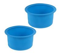 STOBAZA 2pcs Blue Silicone Wax Warmer Insert Non-stick Reusable Wax Melt Pot Liners 4.72"x2.55" for Hair Removal Waxing